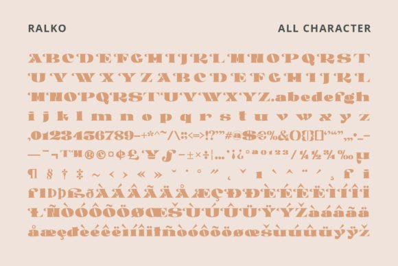 Ralko Font PNG with transparent background - Preview 1