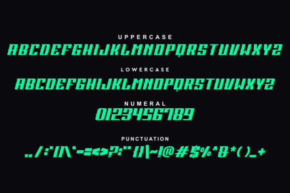 Regonek Font PNG with transparent background - Preview 4