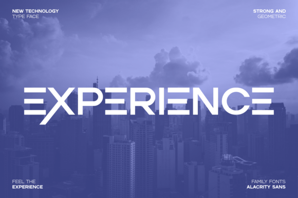 Alacrity Sans Font PNG with transparent background - Preview 2