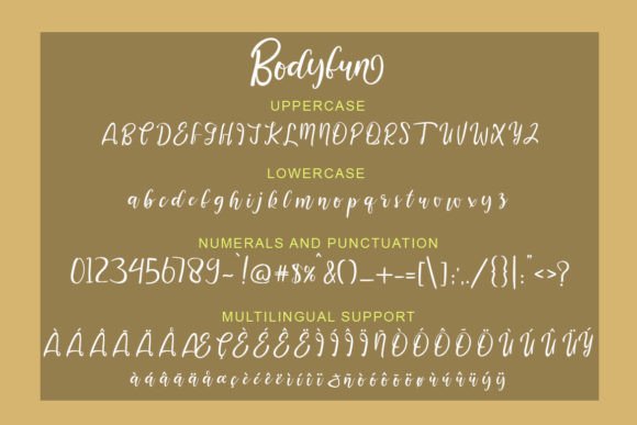 Bodyfun Font - Preview 4