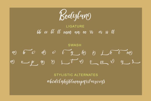 Bodyfun Font - Preview 5