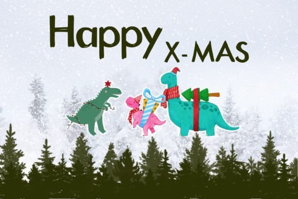 Christmas Tree Font - Preview 2