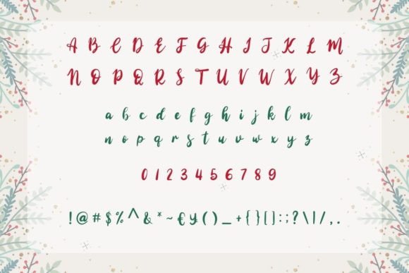 Christmas Tree Font - Preview 3