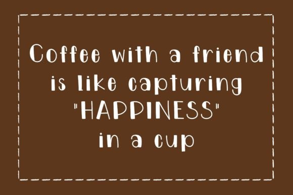 Coffee and Friend Font PNG with transparent background - Preview 1