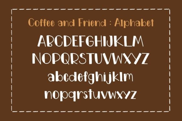 Coffee and Friend Font PNG with transparent background - Preview 2
