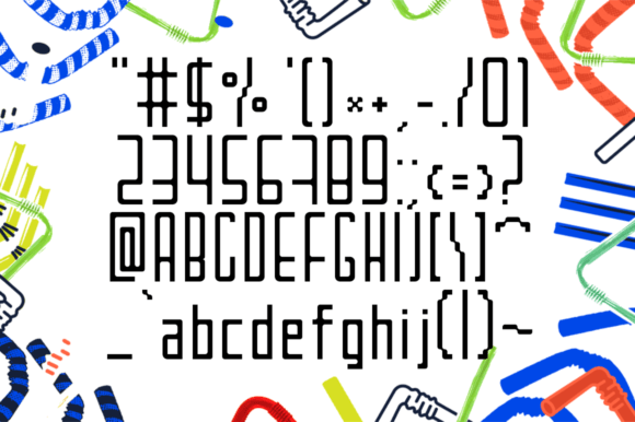 Drinking Straw Font - Preview 1