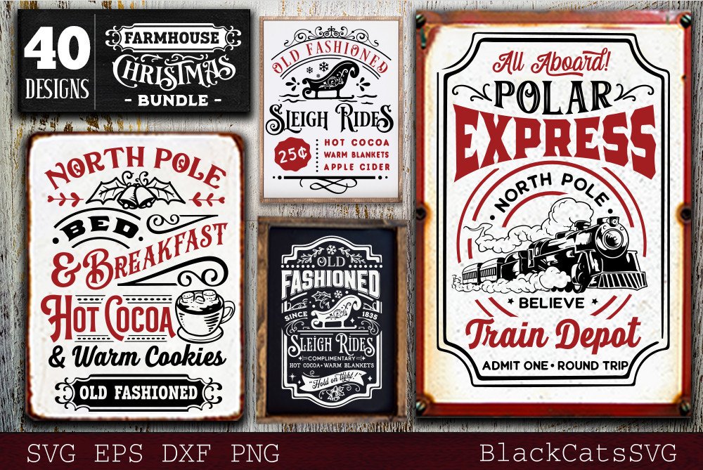 Farmhouse Christmas Bundle 40 SVG - photo 5