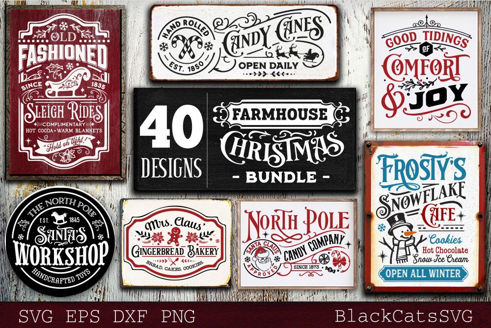 Farmhouse Christmas Bundle 40 SVG - photo 6