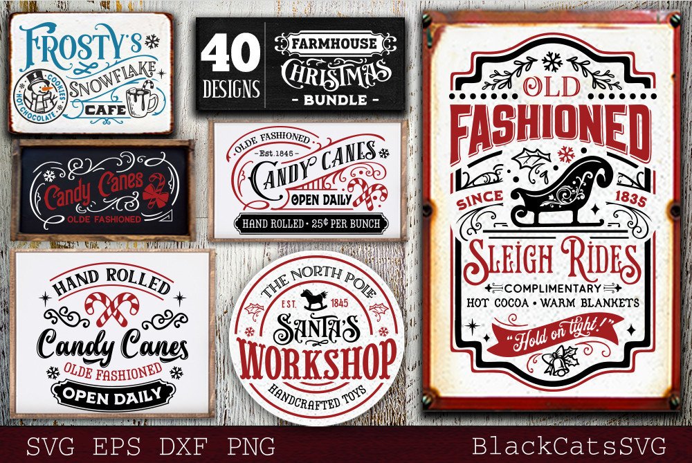 Farmhouse Christmas Bundle 40 SVG - photo 7