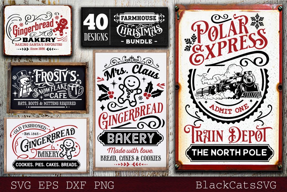 Farmhouse Christmas Bundle 40 SVG - photo 9