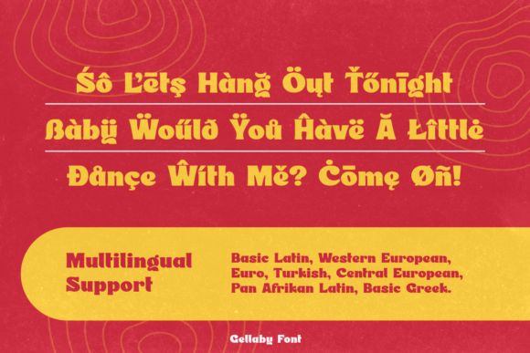 Gellaby Font PNG with transparent background - Preview 6