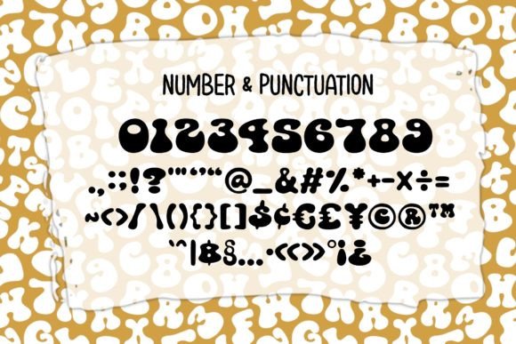 Groovy Fluid Font PNG with transparent background - Preview 2
