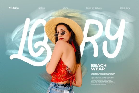 La Tropic Font PNG with transparent background - Preview 4