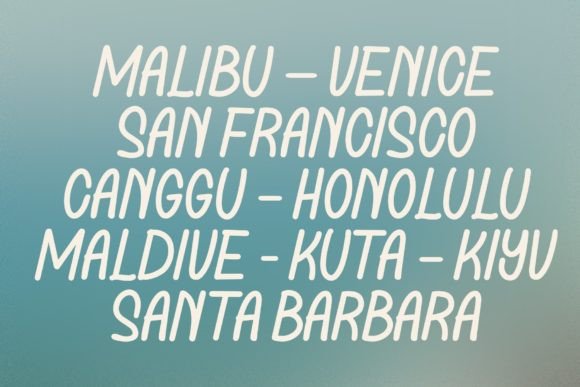 La Tropic Font PNG with transparent background - Preview 5