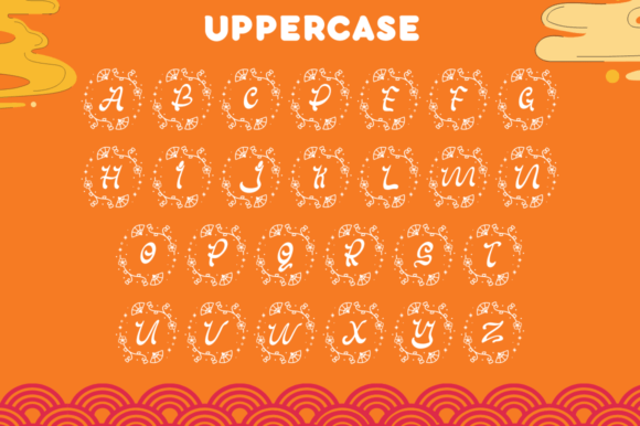 Meilin Chinese Monogram Font PNG with transparent background - Preview 4