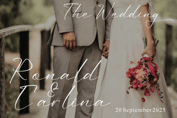Melanthia Sidnatan Font PNG with transparent background - Preview 1