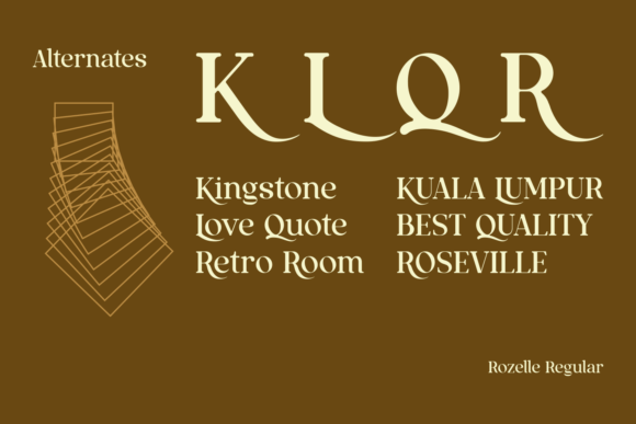 Rozelle Font PNG with transparent background - Preview 5