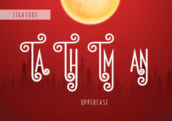 Santa Night Font PNG with transparent background - Preview 3