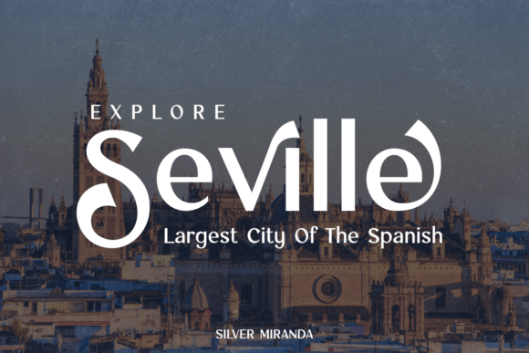 Silver Miranda Font PNG with transparent background - Preview 4