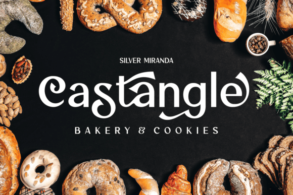 Silver Miranda Font PNG with transparent background - Preview 5