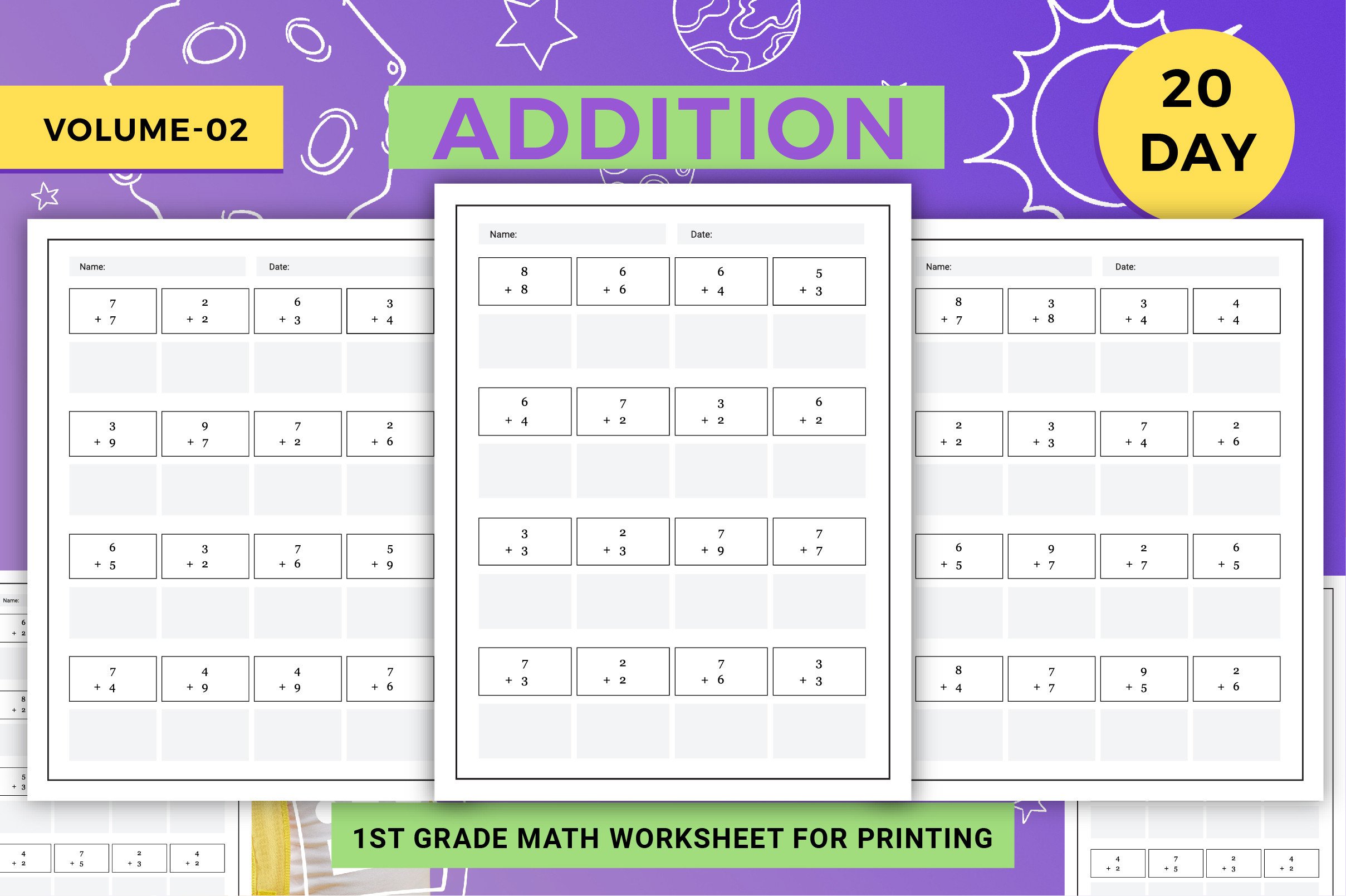 Addition Math Worksheets for KIDS Graphic by mirazooze · Creative Fabrica