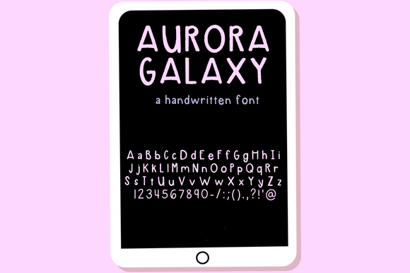 Aurora Galaxy Font - Preview 1
