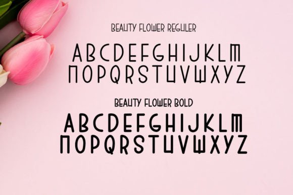Beauty Flower Font - Preview 3
