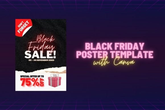 Black Friday Poster Canva Template