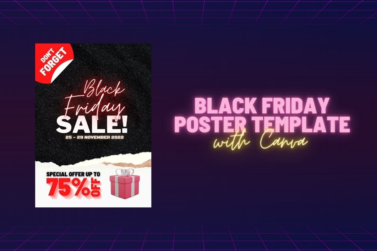 Black Friday Poster Canva Template