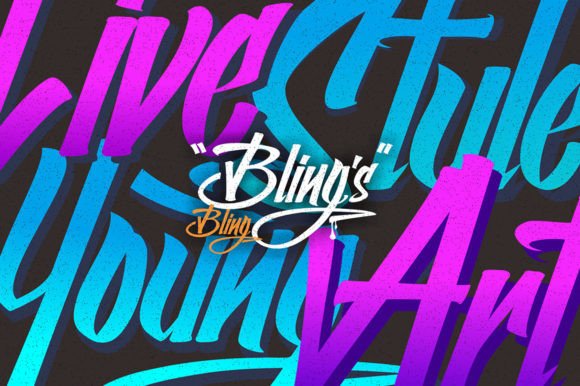 Blings Font - Preview 3