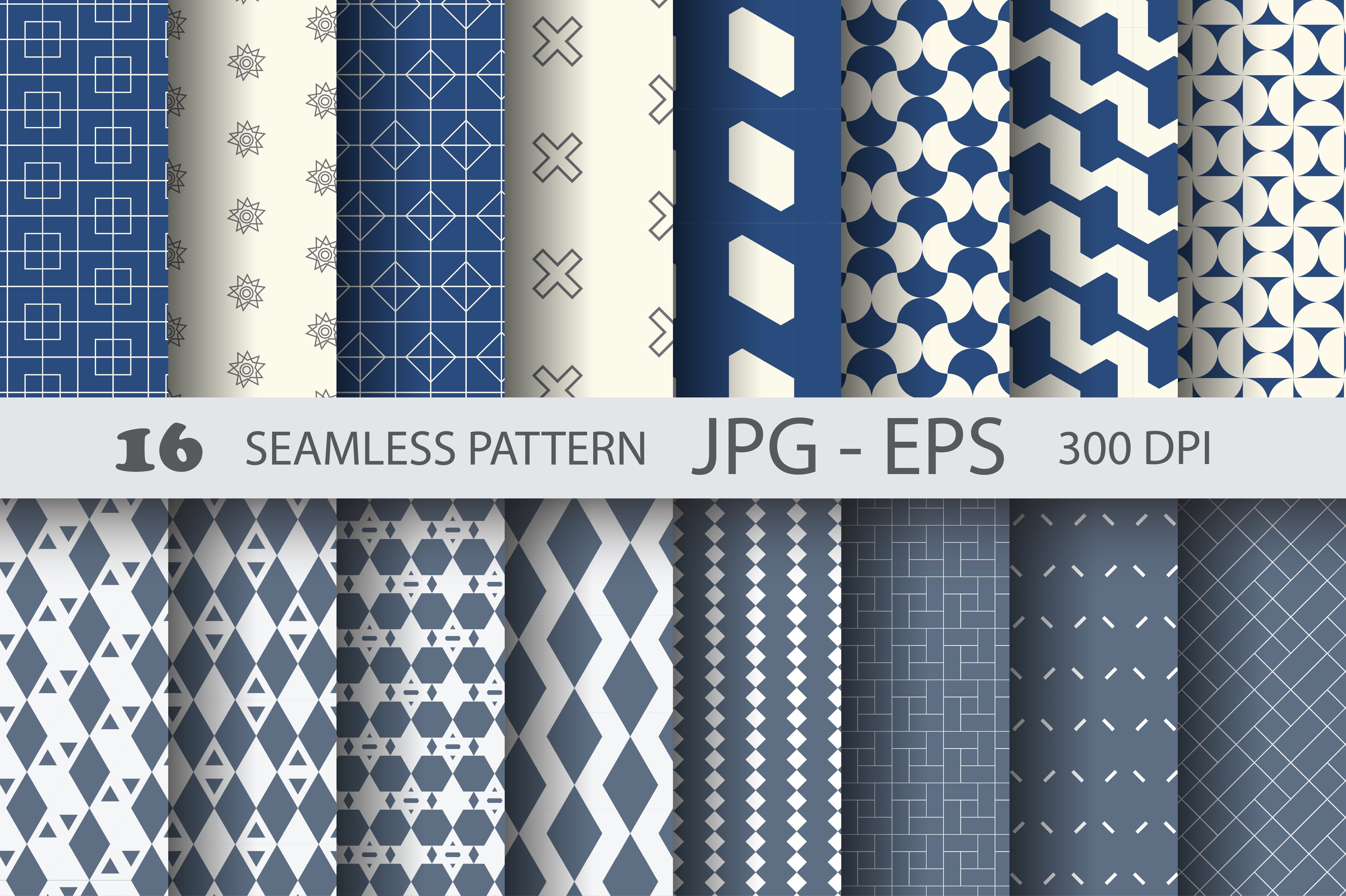 Blue Seamless Pattern Digital Paper Graphic by davector · Creative Fabrica