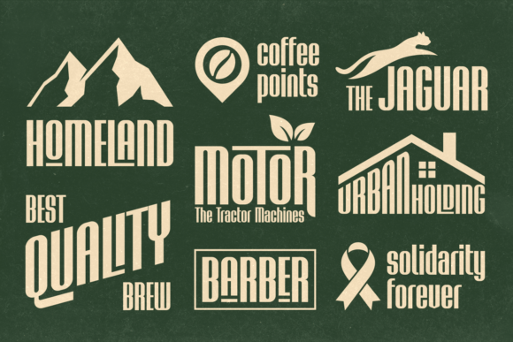 Bosque Line Font - Preview 2