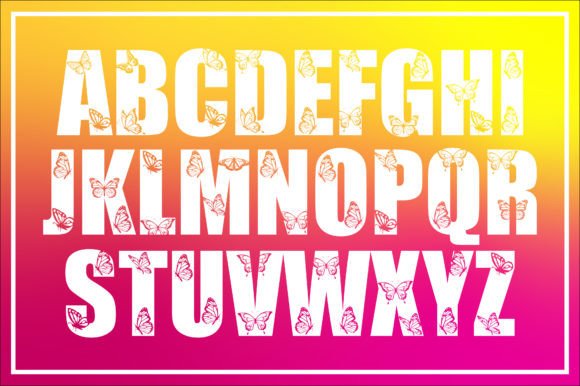 Butterfly Font - Preview 1