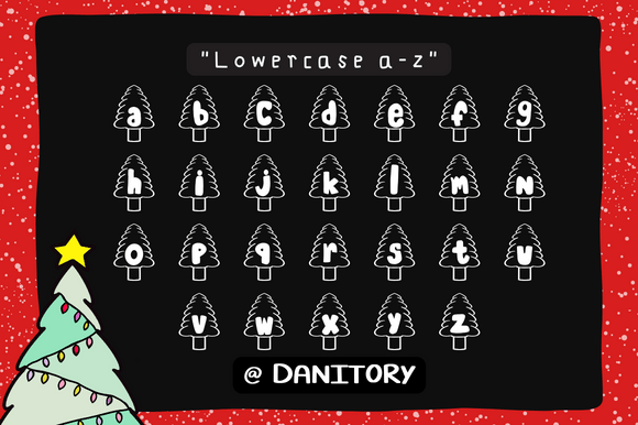Christmas Tree Font - Preview 4