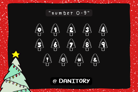 Christmas Tree Font - Preview 5