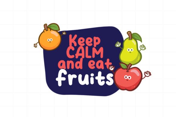Fruit Days Font PNG with transparent background - Preview 1