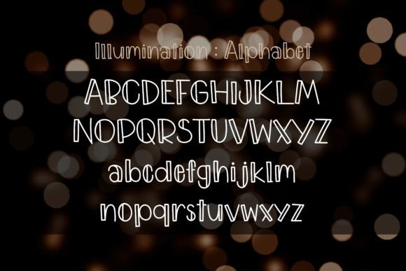 Illumination Font PNG with transparent background - Preview 2