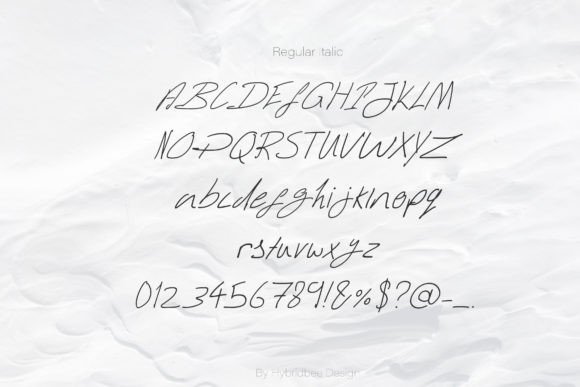 Izzie Font PNG with transparent background - Preview 4