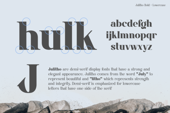 Julitho Font PNG with transparent background - Preview 2