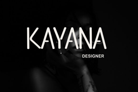 Kayana Font PNG with transparent background - Preview 1