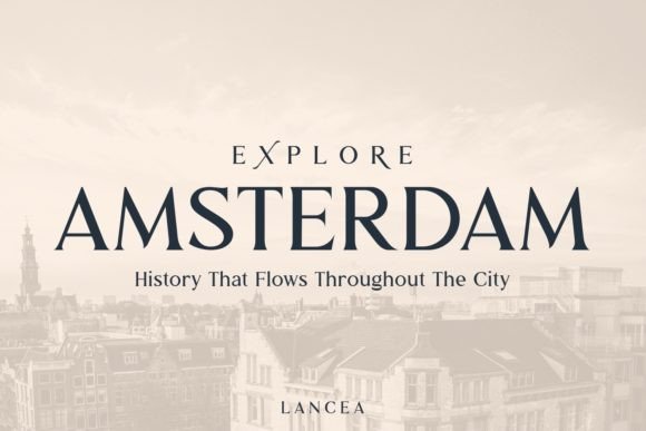 Lancea Font PNG with transparent background - Preview 1