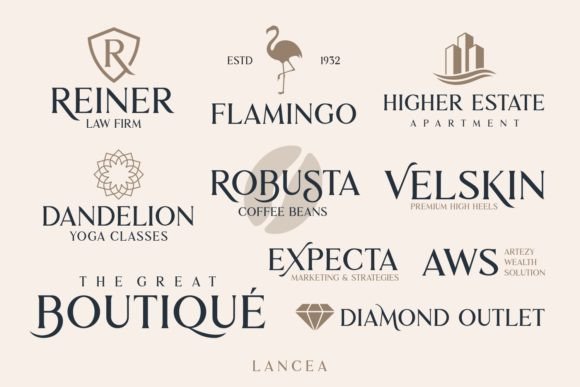 Lancea Font PNG with transparent background - Preview 3
