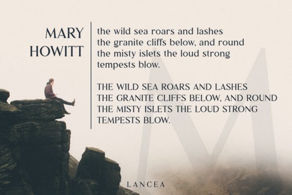 Lancea Font PNG with transparent background - Preview 6