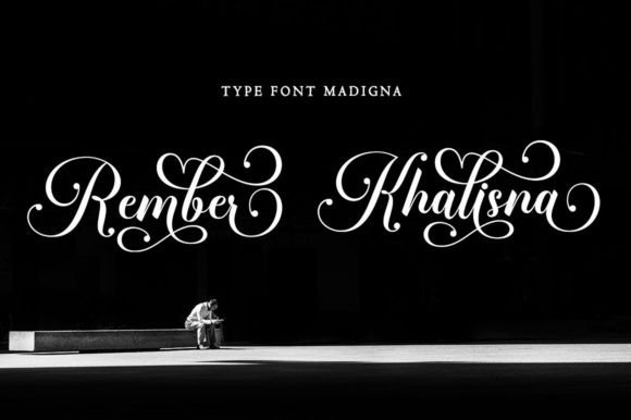 Madigna Font PNG with transparent background - Preview 3
