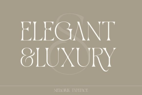 Melagllik Font font preview - 3