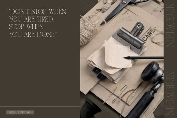 Melagllik Font font preview - 4
