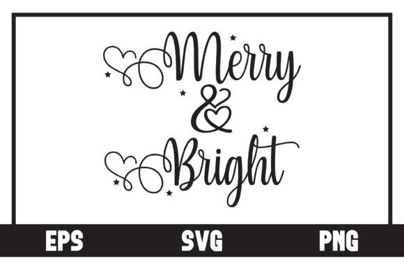 Merry and Bright Christmas Graphic Crafts By Art On Demand