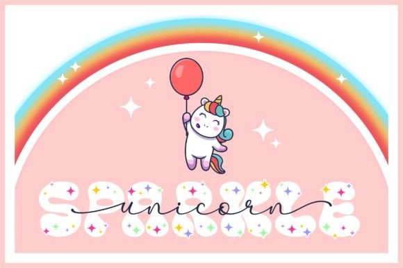 Merry and Bright Duo Font PNG with transparent background - Preview 4