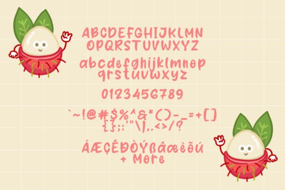 Rambutan Days Font PNG with transparent background - Preview 3