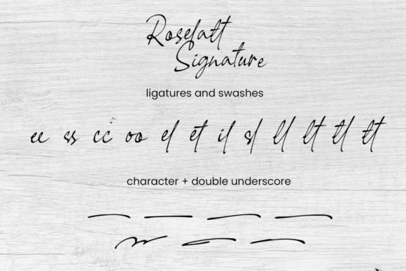 Roselatt Font PNG with transparent background - Preview 1